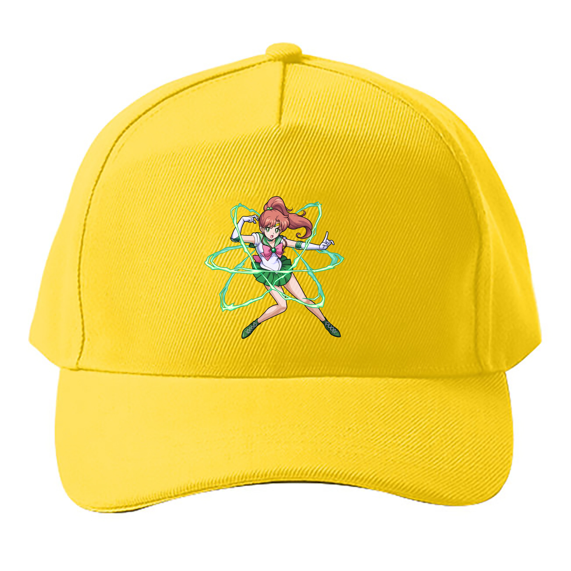 （画像用） 美少女戦士セーラームーン 木野 まこと きの まこと Sailor Moon Kino Makoto （セーラージュピター；Sailor Jupiter） ベースボールキャップ 綿100％ 男女兼用 帽子 スポーツ